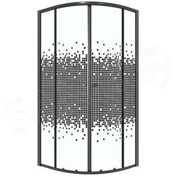 Душевой уголок Niagara Eco NG-1003-14 / NG-1007-14 Black