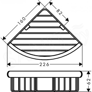 Полка Hansgrohe Logis Universal 41710000