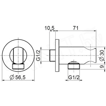 Шланговое подключение Armatura KFA 845-055-00