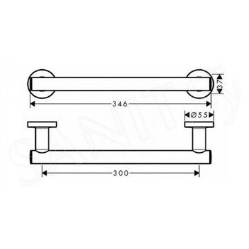 Поручень Hansgrohe Logis Universal 41713000