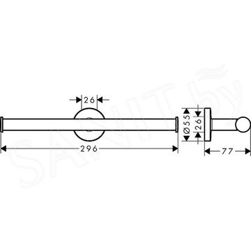 Держатель для туалетной бумаги Hansgrohe Logis Universal 41717000 двойной