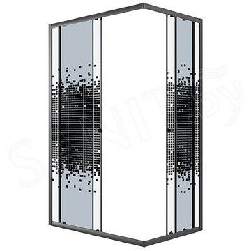 Душевой уголок Niagara Eco NG-1012-14Q / NG-1018-14Q Black