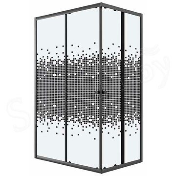 Душевой уголок Niagara Eco NG-1012-14Q / NG-1018-14Q Black