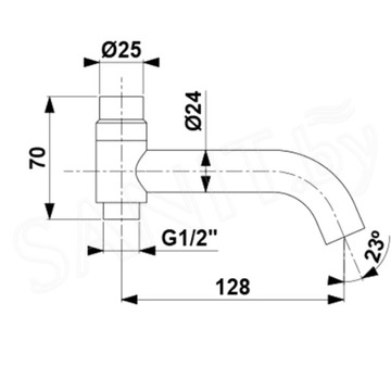 Излив Armatura Moza 835-670-00