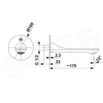 Излив Armatura Halit 836-003-00