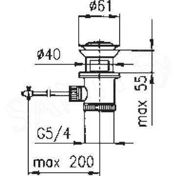 Донный клапан Armatura 660-054-00