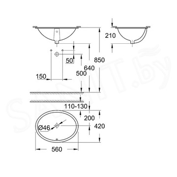 Умывальник Grohe Universal 39423000