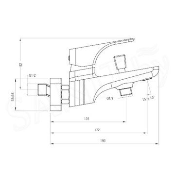 Смеситель для душа Deante Hiacynt Bianco BQH A40M