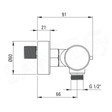 Смеситель для душа Deante Arnika Titanium BQA D40M