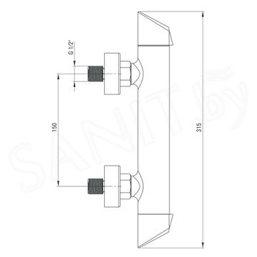 Смеситель для душа Deante Arnika Titanium BQA D40M