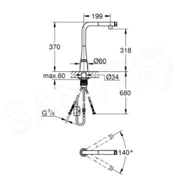 Смеситель для кухонной мойки Grohe Zedra Smartcontrol 31593DC2