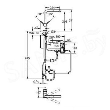 Смеситель для кухонной мойки Grohe Minta Touch 31360001 / 31360DC1 сенсорный