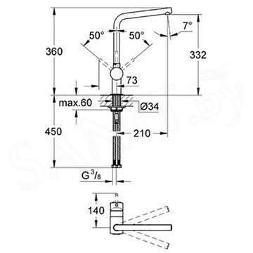 Смеситель для кухонной мойки Grohe Minta 31375A00 / 31375AL0