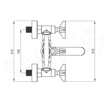 Смеситель для ванны Deante Temisto Bronzo BQT M11D
