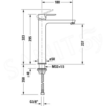 Смеситель для умывальника Duravit А.1 XL A11040002010