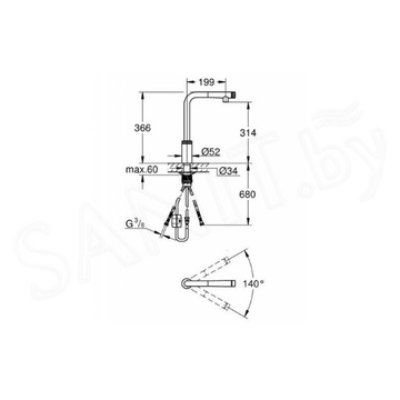 Смеситель для кухонной мойки Grohe Minta Smartcontrol 31613DA0