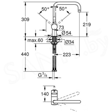 Смеситель для кухонной мойки Grohe Minta 32488DA0 / 32488DL0