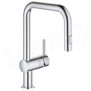 Смеситель для кухонной мойки Grohe Minta 32322002 / 32322DC2 с выдвижным изливом