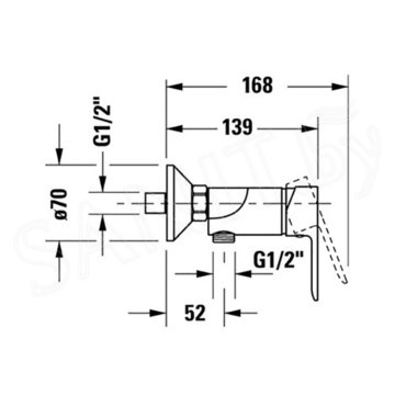 Смеситель для душа Duravit A.1 A14230000010