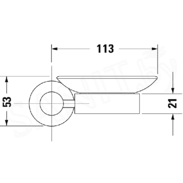 Мыльница Duravit D-Code 0099171000 / 0099181000