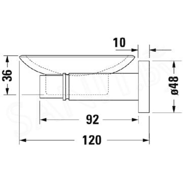 Мыльница Duravit D-Code 0099171000 / 0099181000