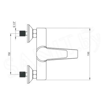 Смеситель для ванны Deante Corio BFC 010M