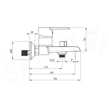 Смеситель для ванны Deante Corio BFC 010M