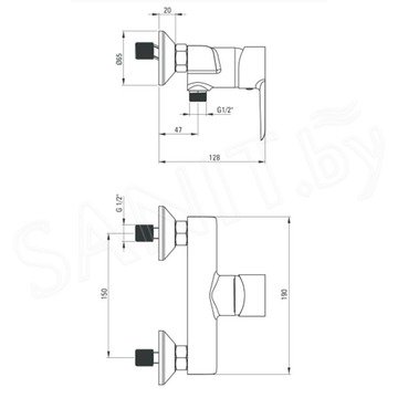 Смеситель для душа Deante Corio BFC 040M