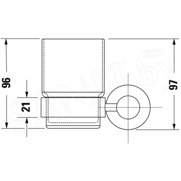 Стакан Duravit D-Code 0099191000 / 0099201000