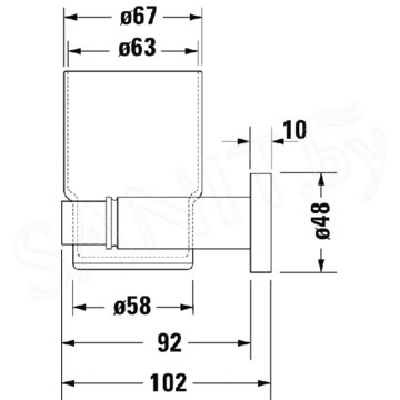 Стакан Duravit D-Code 0099191000 / 0099201000