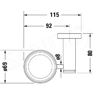 Стакан Duravit D-Code 0099191000 / 0099201000