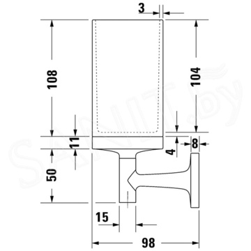 Стакан Duravit Starck T 0099311000