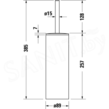 Ершик для унитаза Duravit D-Code 0099281000