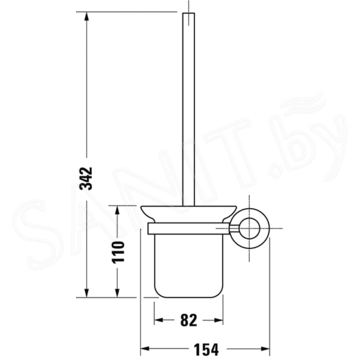 Ершик для унитаза Duravit D-Code 0099271000