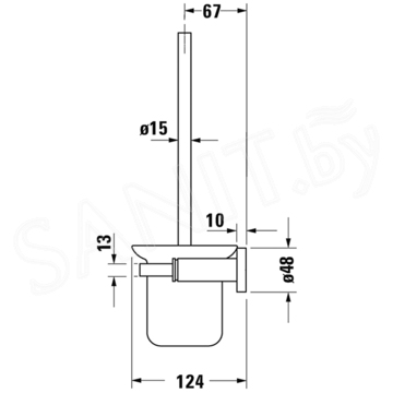 Ершик для унитаза Duravit D-Code 0099271000