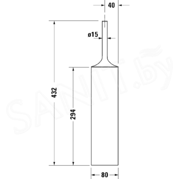Ершик для унитаза Duravit Starck T 0099451000