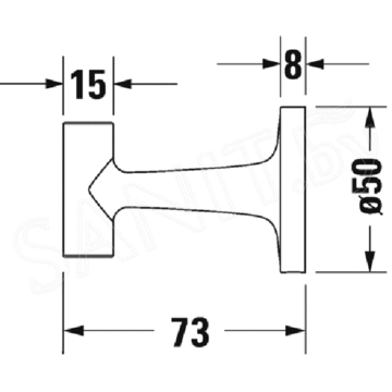 Крючок Duravit Starck T 0099291000