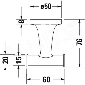 Крючок Duravit Starck T 0099304600