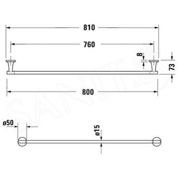 Держатель для полотенец Duravit Starck T 0099431000