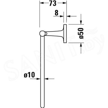 Держатель для полотенец Duravit Starck T 0099471000