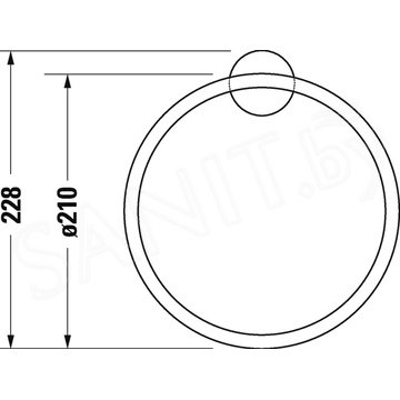 Держатель для полотенец Duravit Starck T 0099471000