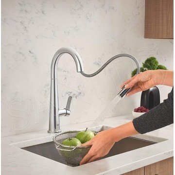 Смеситель для кухонной мойки Grohe Veletto 30419000 / 30419DC0 с выдвижным изливом