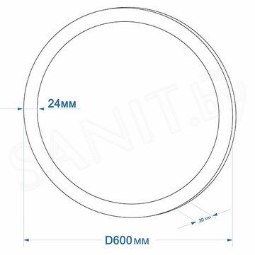 Зеркало Континент Infinity LED