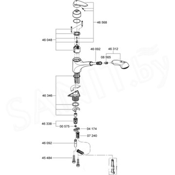 Смеситель для кухонной мойки Grohe Eurodisc 32257001