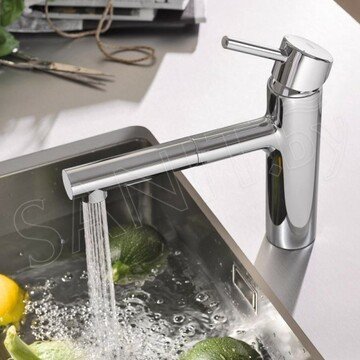 Смеситель для кухонной мойки Grohe Concetto 30273001 с выдвижным изливом