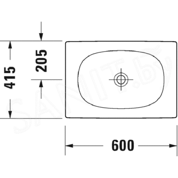 Умывальник Duravit Viu 600 2358600000