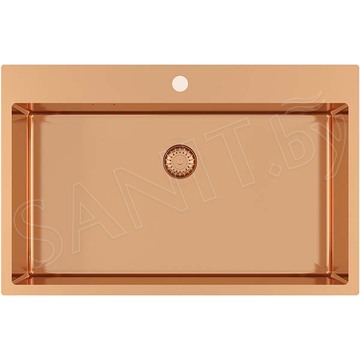Кухонная мойка AquaSanita Steel Air 100 M-C copper
