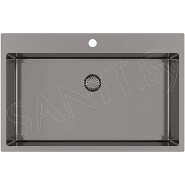 Кухонная мойка AquaSanita Steel Air 100 M-T graphite