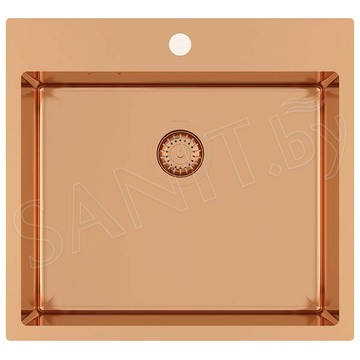 Кухонная мойка AquaSanita Steel Air 100 N-C copper