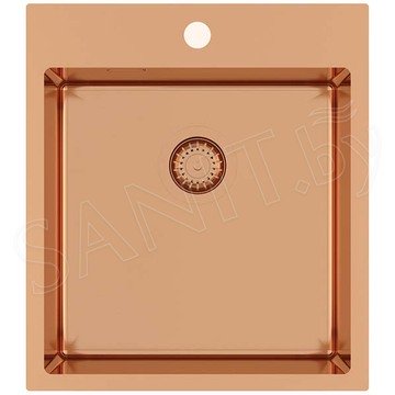 Кухонная мойка AquaSanita Steel Air 100 X-C copper
